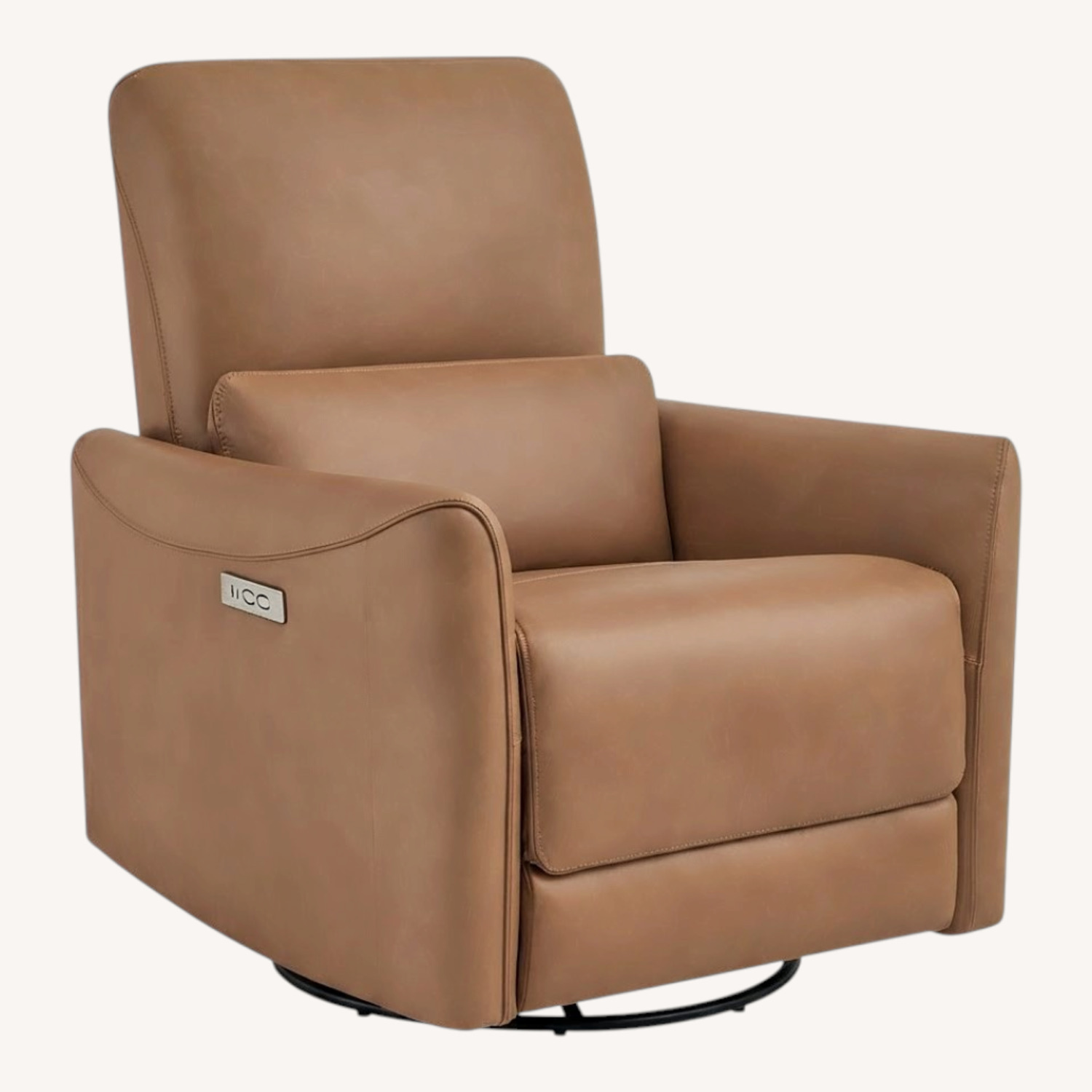 Light Brown Leather Recliner - image-0