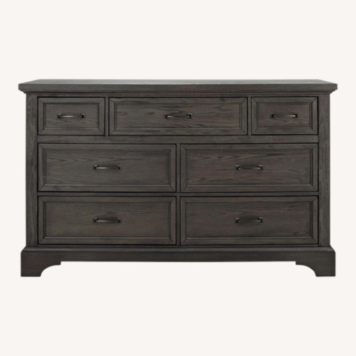 Used Raymour & Flanigan Cambridge Dark Gray Dresser for sale on AptDeco