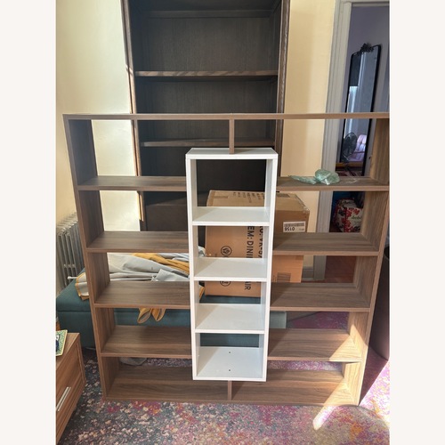 Used Overstock Wood Bookcase for sale on AptDeco