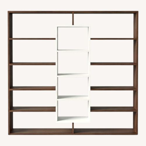 Used Overstock Wood Bookcase for sale on AptDeco