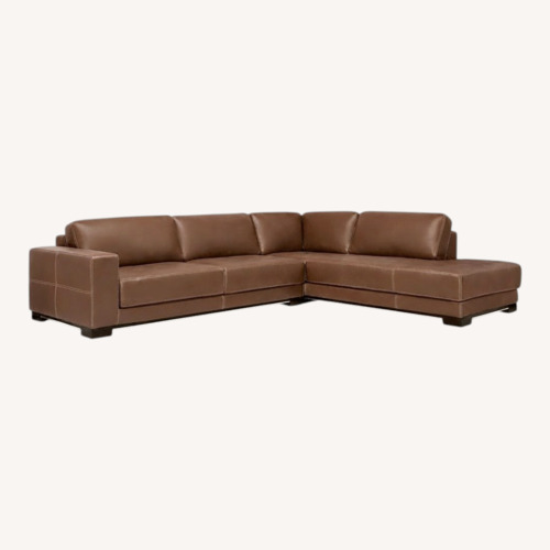 Used Scandinavian Designs Leather Sectional  for sale on AptDeco