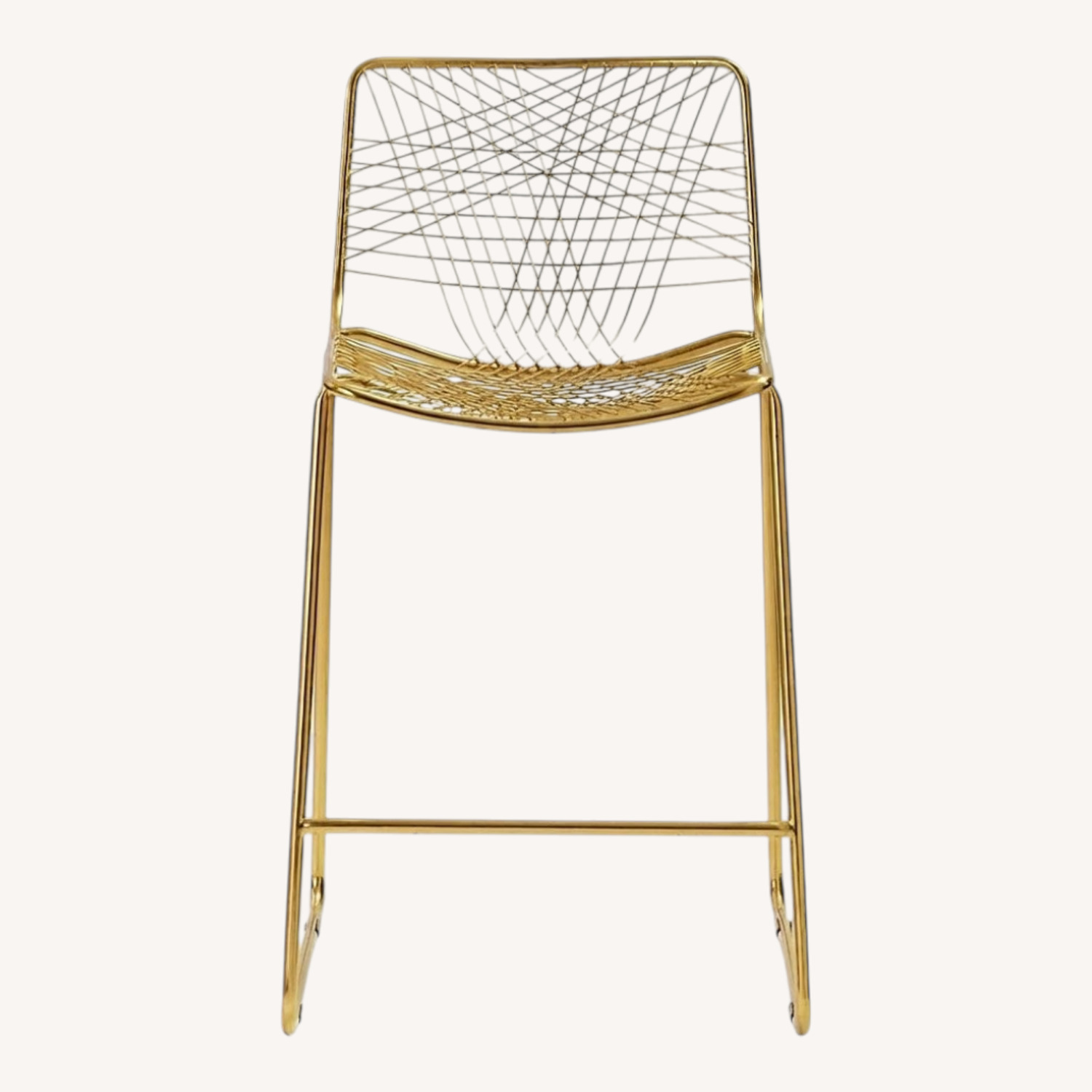CB2 Alpha Brass Metal Bar Stols - image-0
