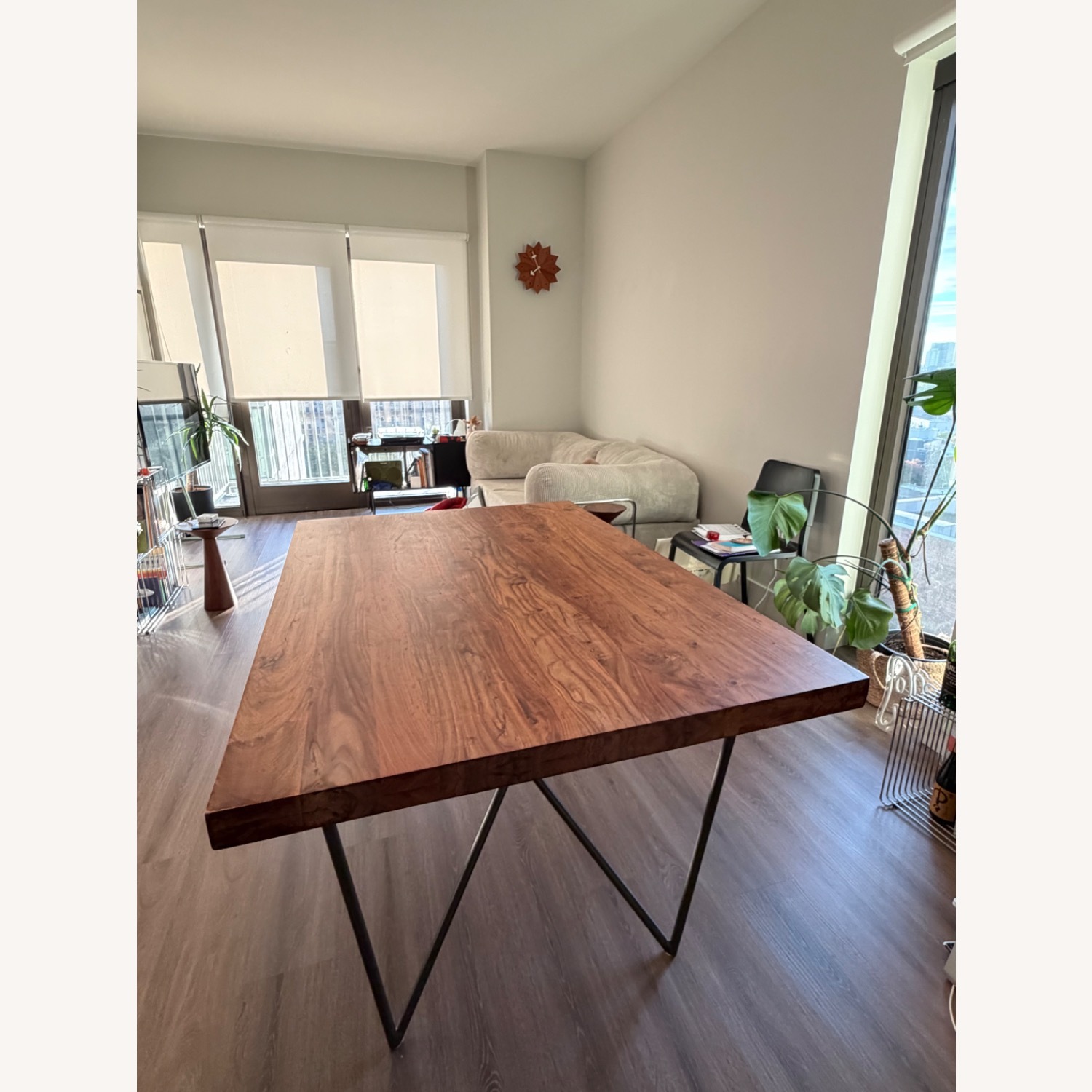 CB2 Dylan 36"x53" Medium Acacia Dining Table - image-2