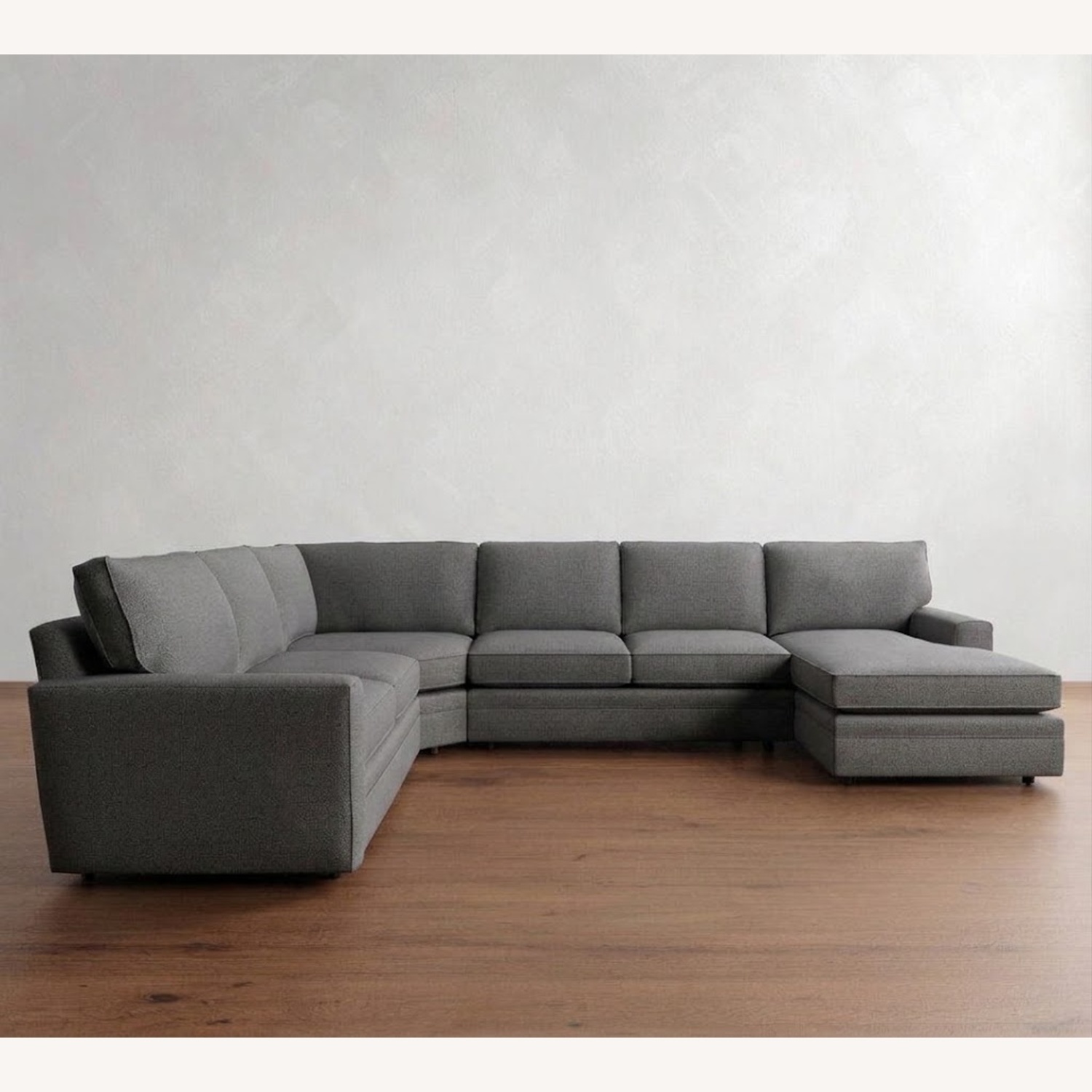 Pottery Barn Pearce Dark Gray Fabric 3+ Piece Sectional - image-5