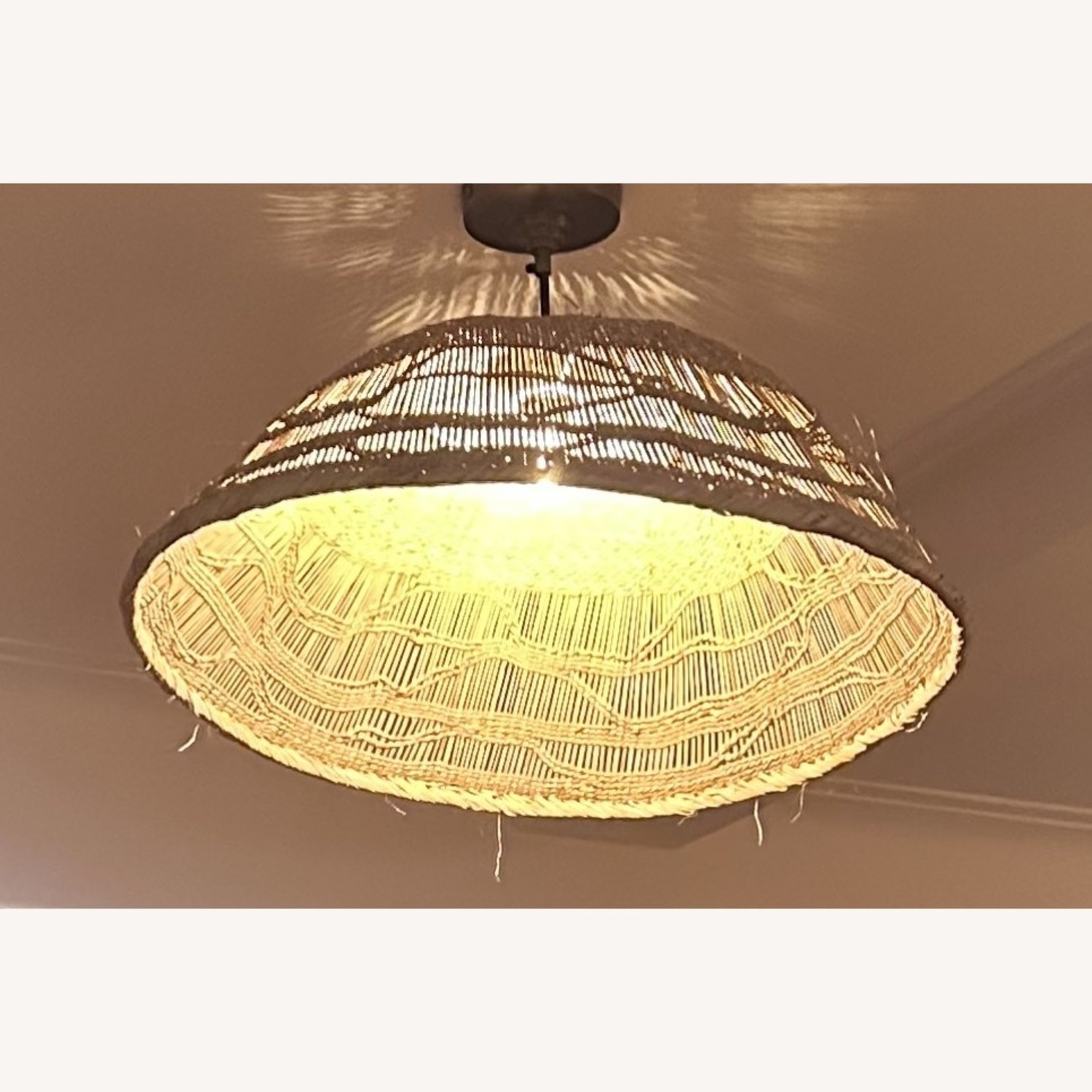 Woven Rattan Pendant Shade by Pooky - image-3