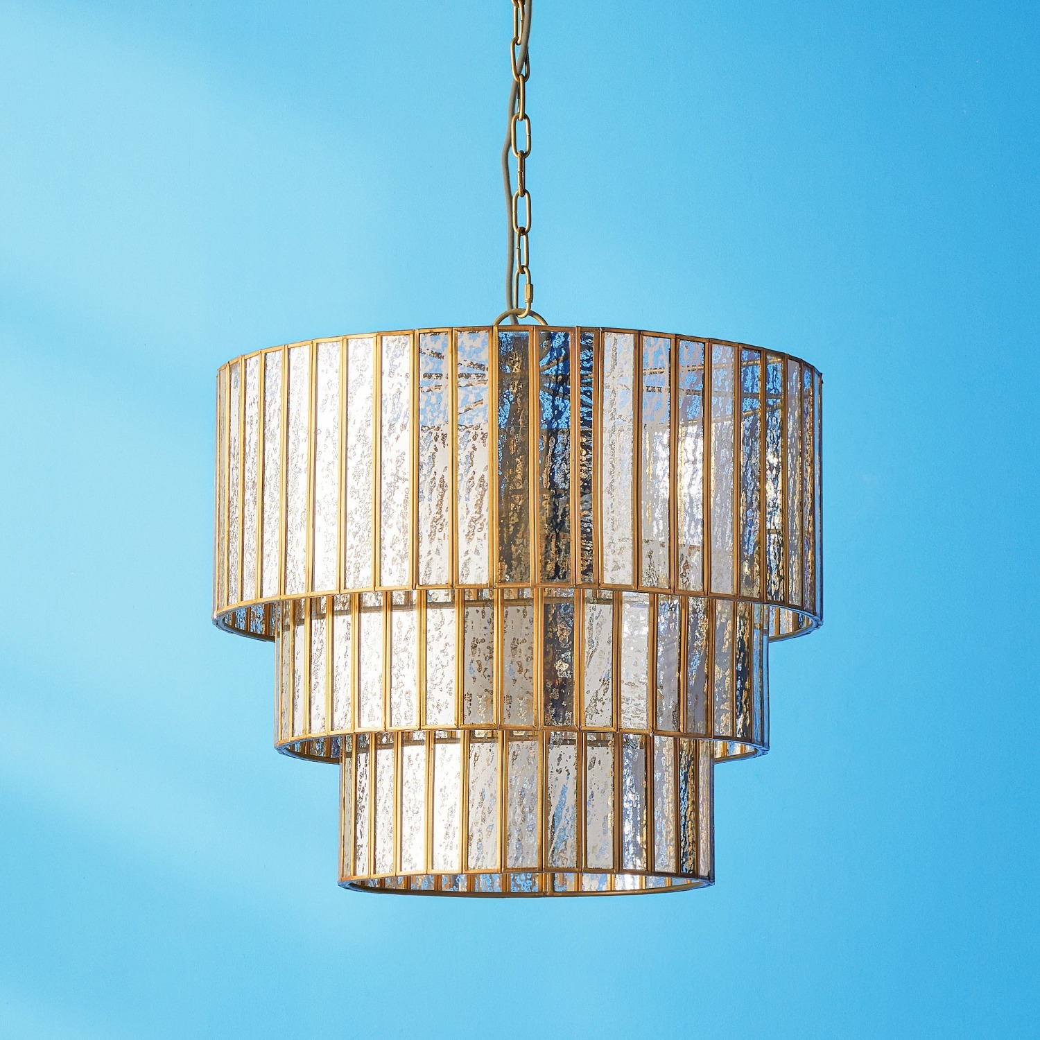 Tiered Glass Rod Pendant by Pooky - image-1