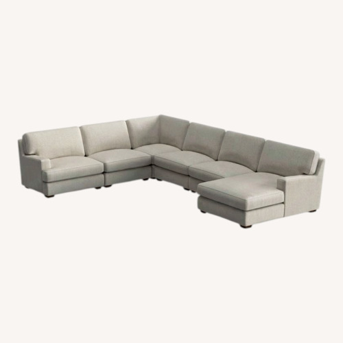 Used La-Z-Boy Paxton Light Gray 3+ Piece Sectional for sale on AptDeco