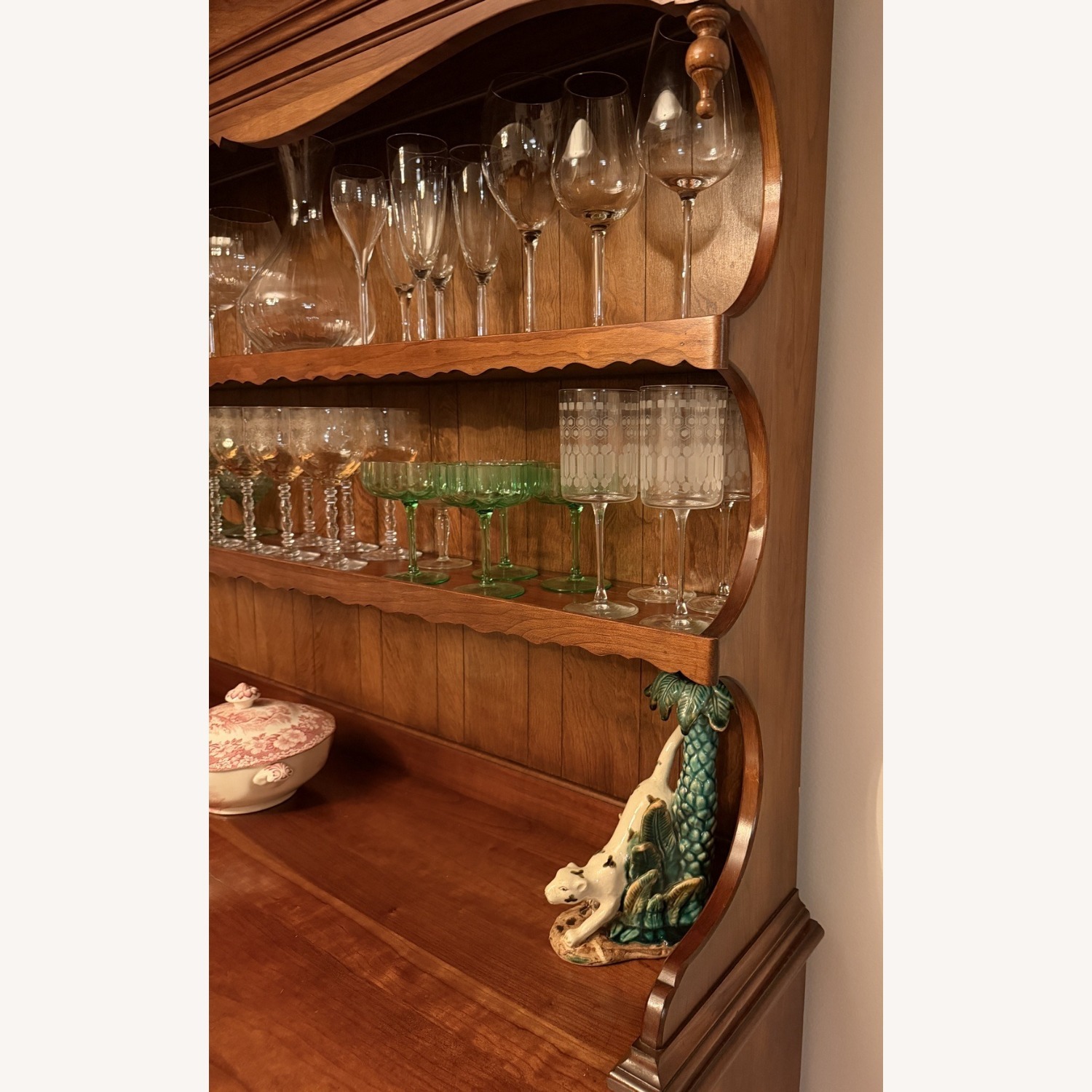 Pennsylvania House wooden dresser hutch, shelves and drawers - image-5