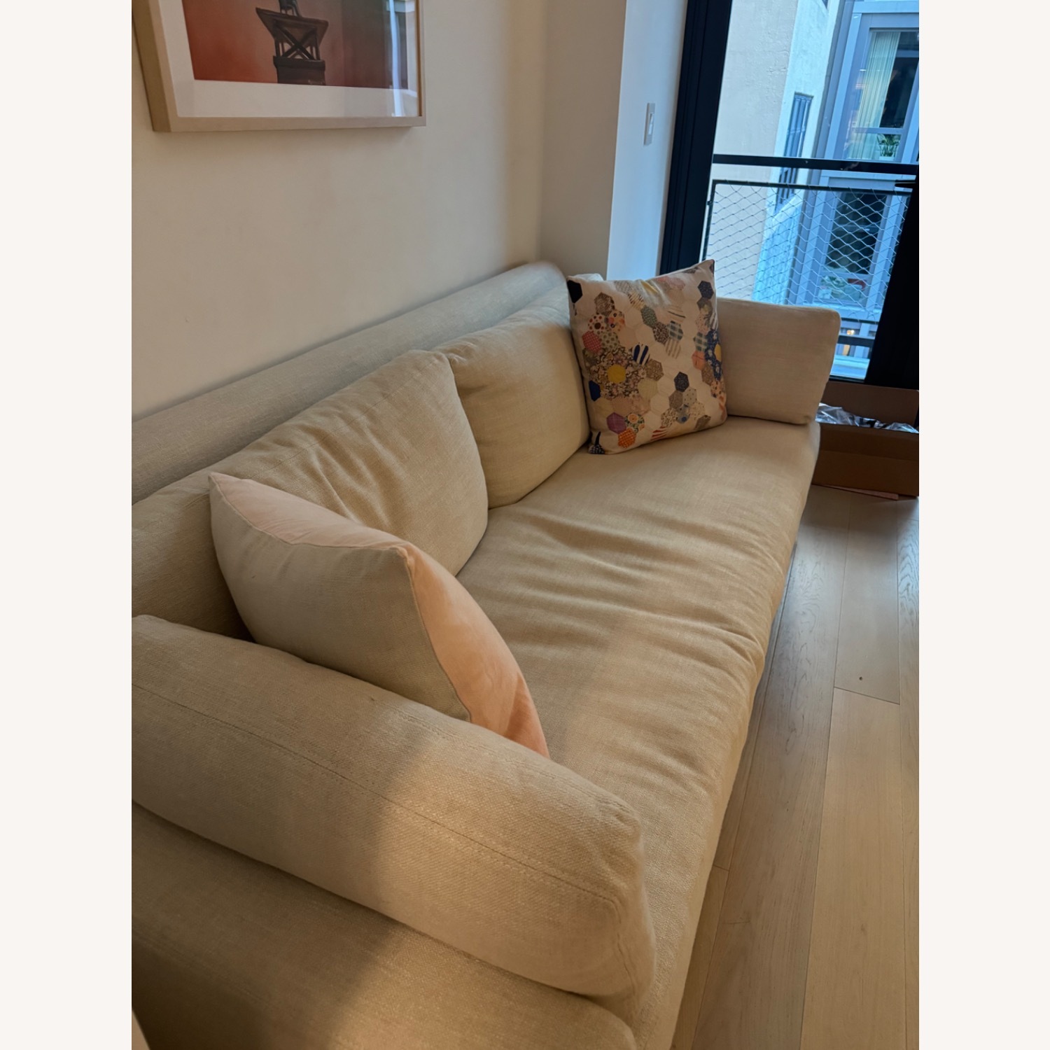 Restoration Hardware Belgian Slipcovered Sofa - image-2