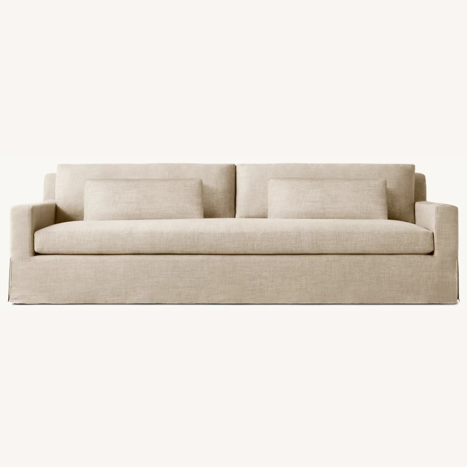 Restoration Hardware Belgian Slipcovered Sofa - image-0