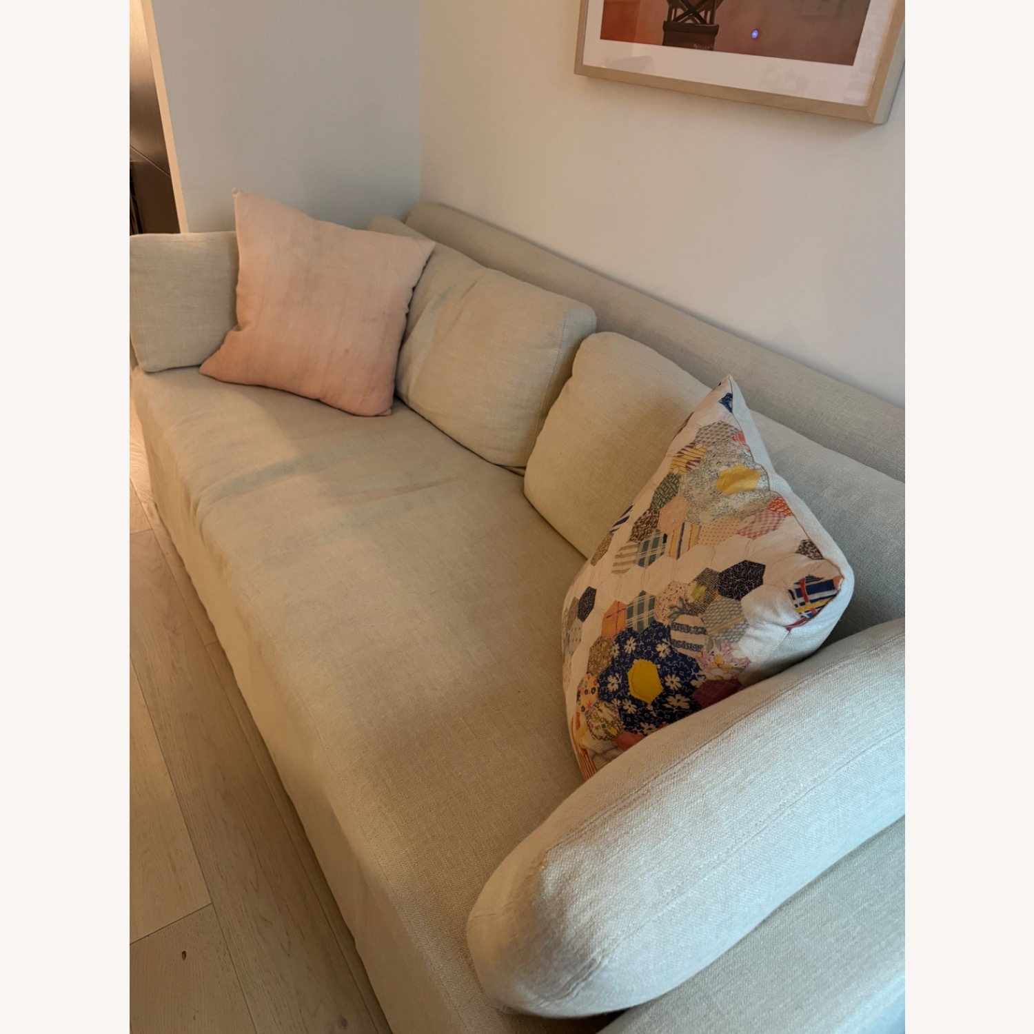 Restoration Hardware Belgian Slipcovered Sofa - image-3