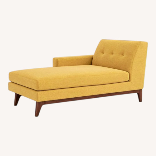 Used Gold Chaise Lounge Benchmade Modern Tyler for sale on AptDeco