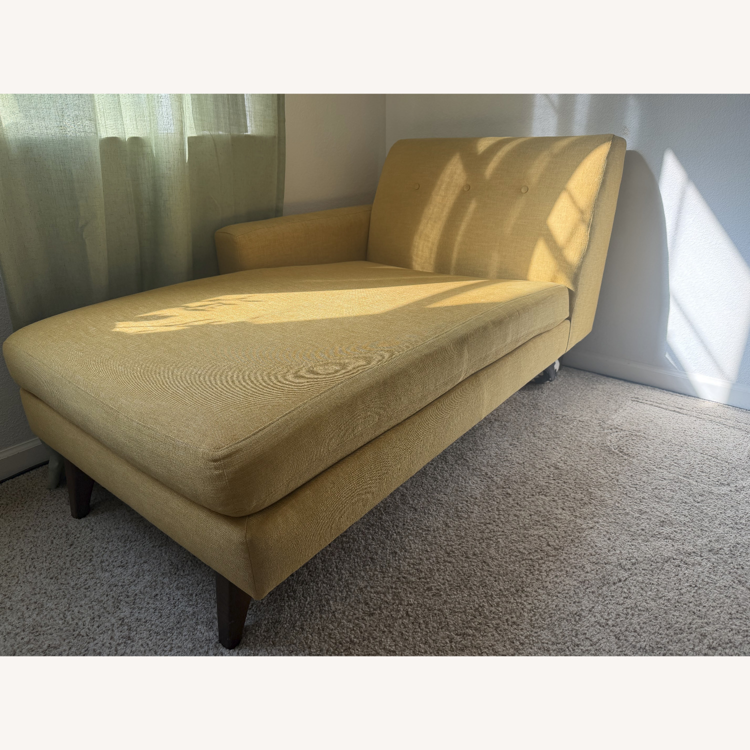 Gold Chaise Lounge Benchmade Modern Tyler - image-1