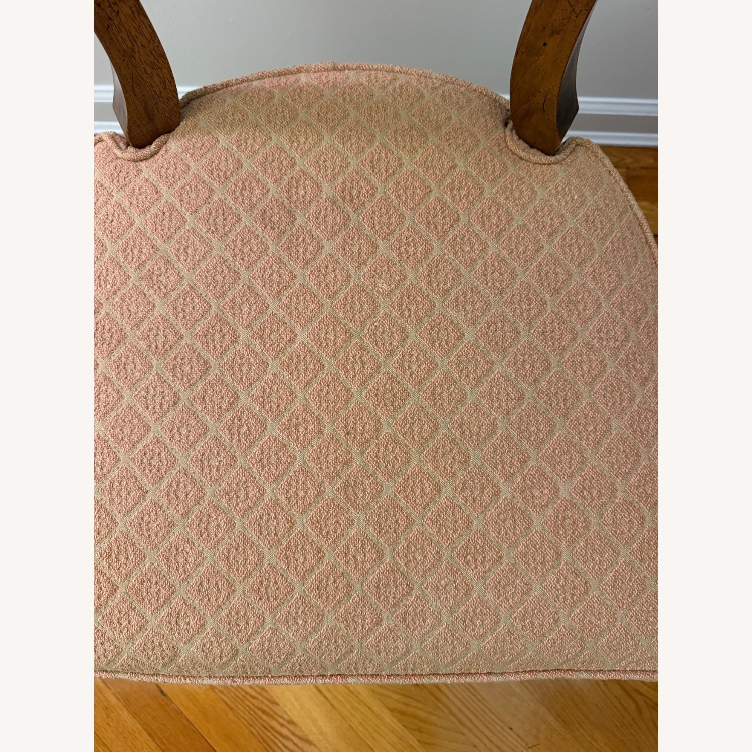 Set of Six Klismos Chairs Patterned Seats - image-5