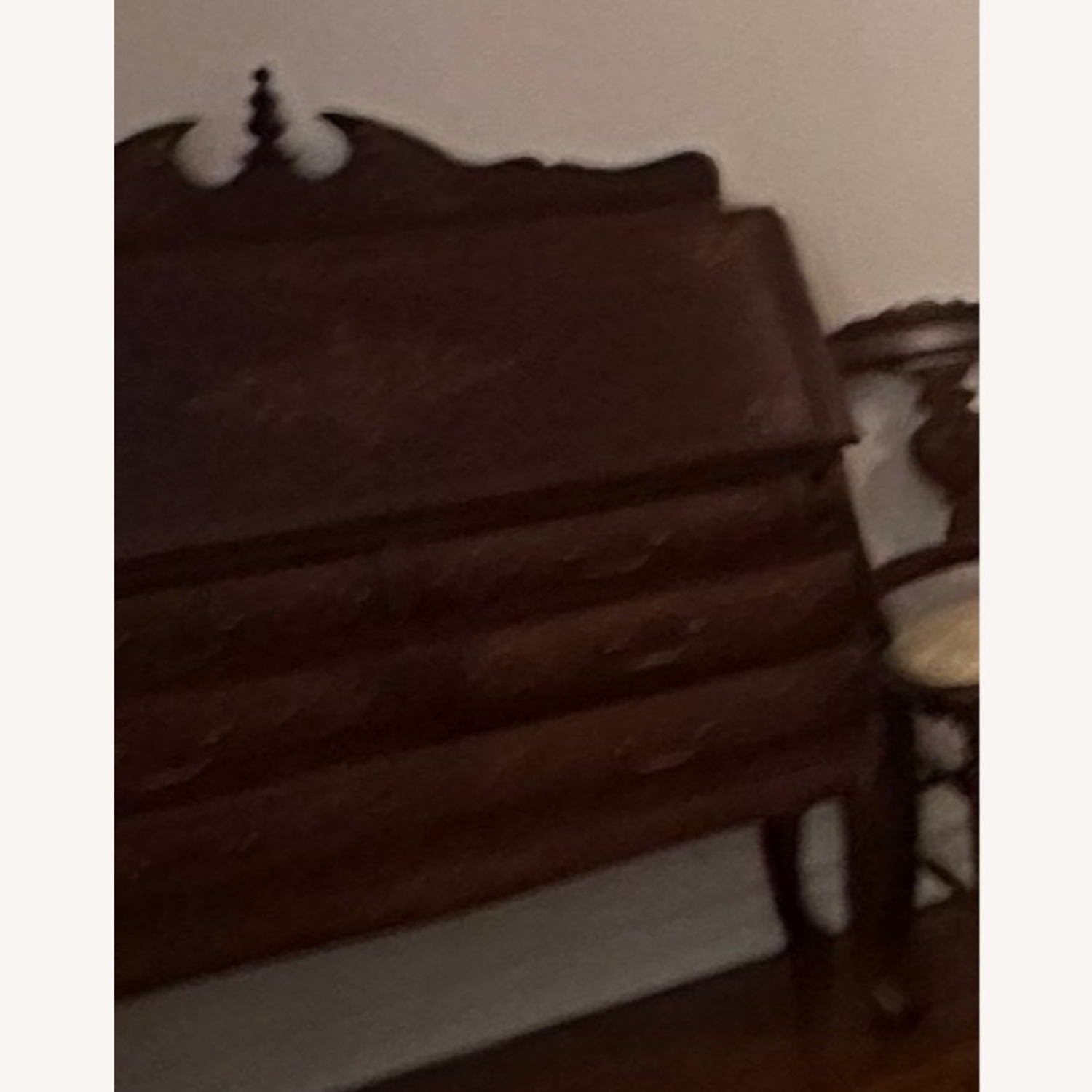 Slant-Front Secretary Desk in Dark Wood - image-3