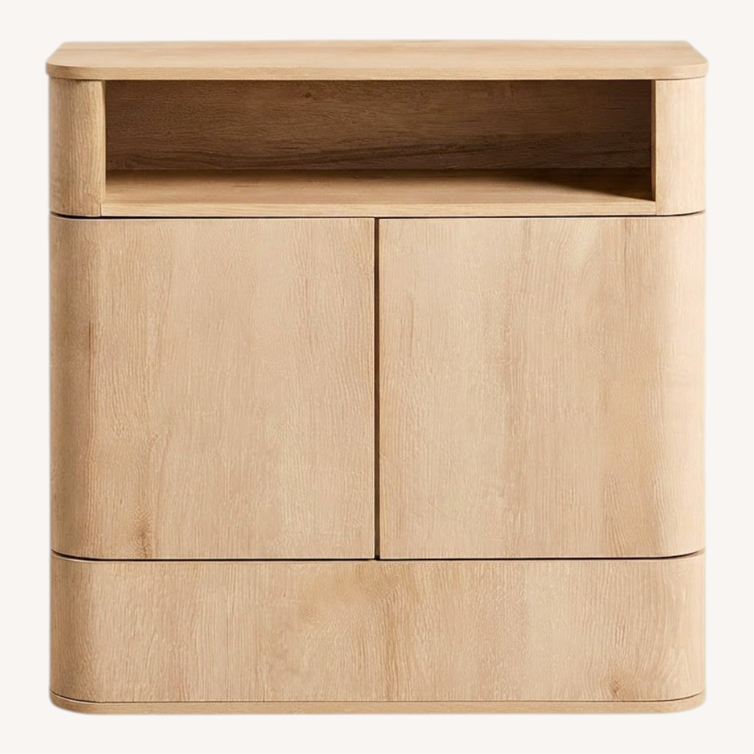 Amazon Light Brown Wood Wall Unit - image-0