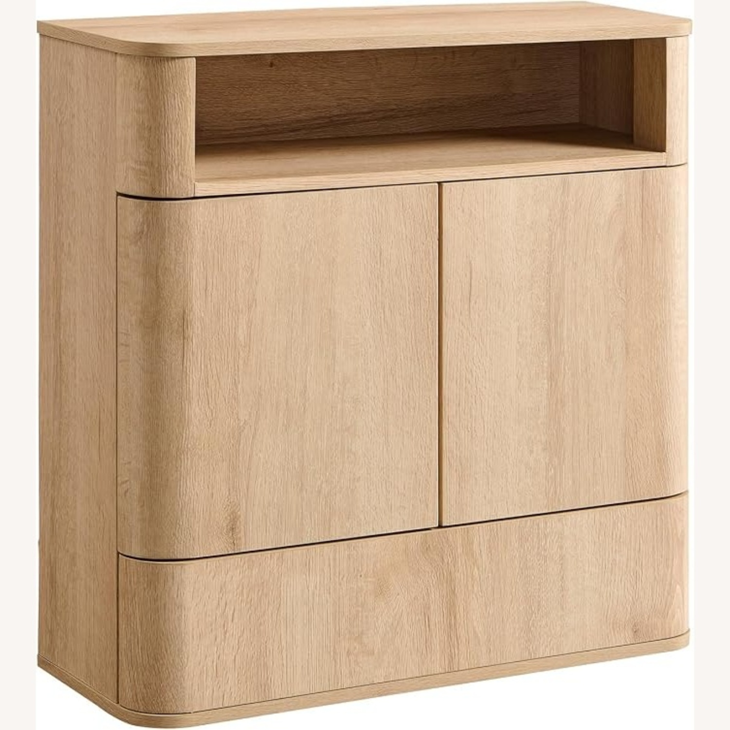 Amazon Light Brown Wood Wall Unit - image-4