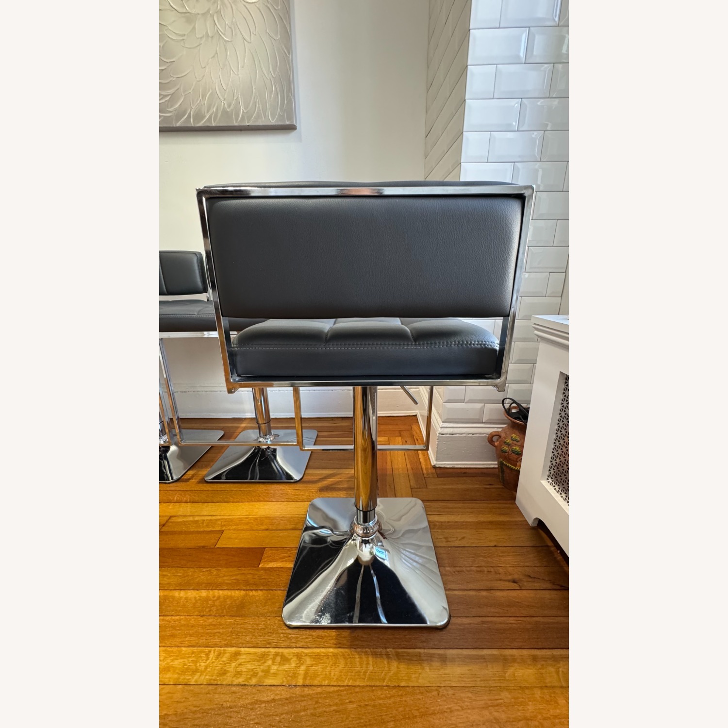 Coaster Gray and Chrome Adjustable Bar Stools, Set of 4 - image-7