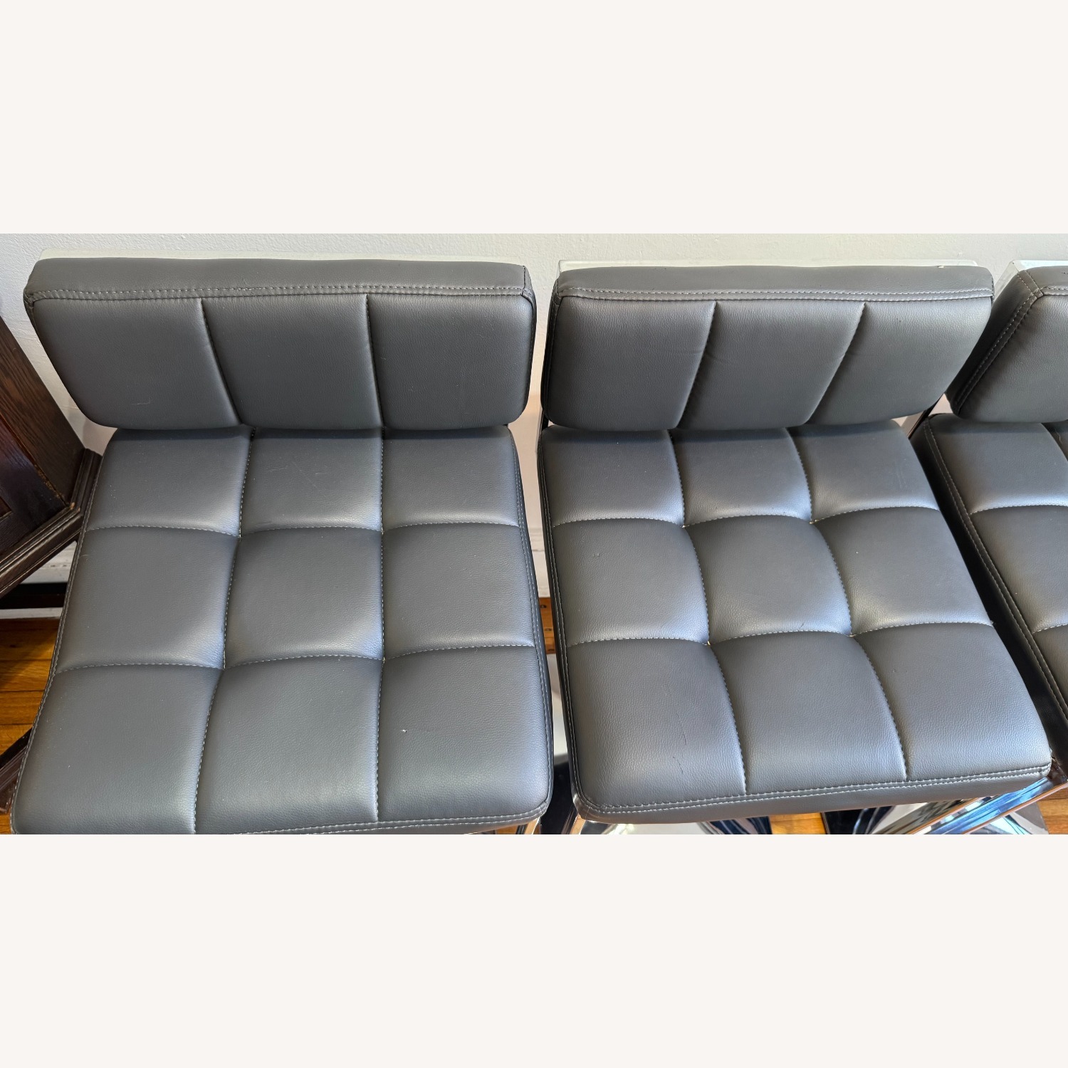 Coaster Gray and Chrome Adjustable Bar Stools, Set of 4 - image-4