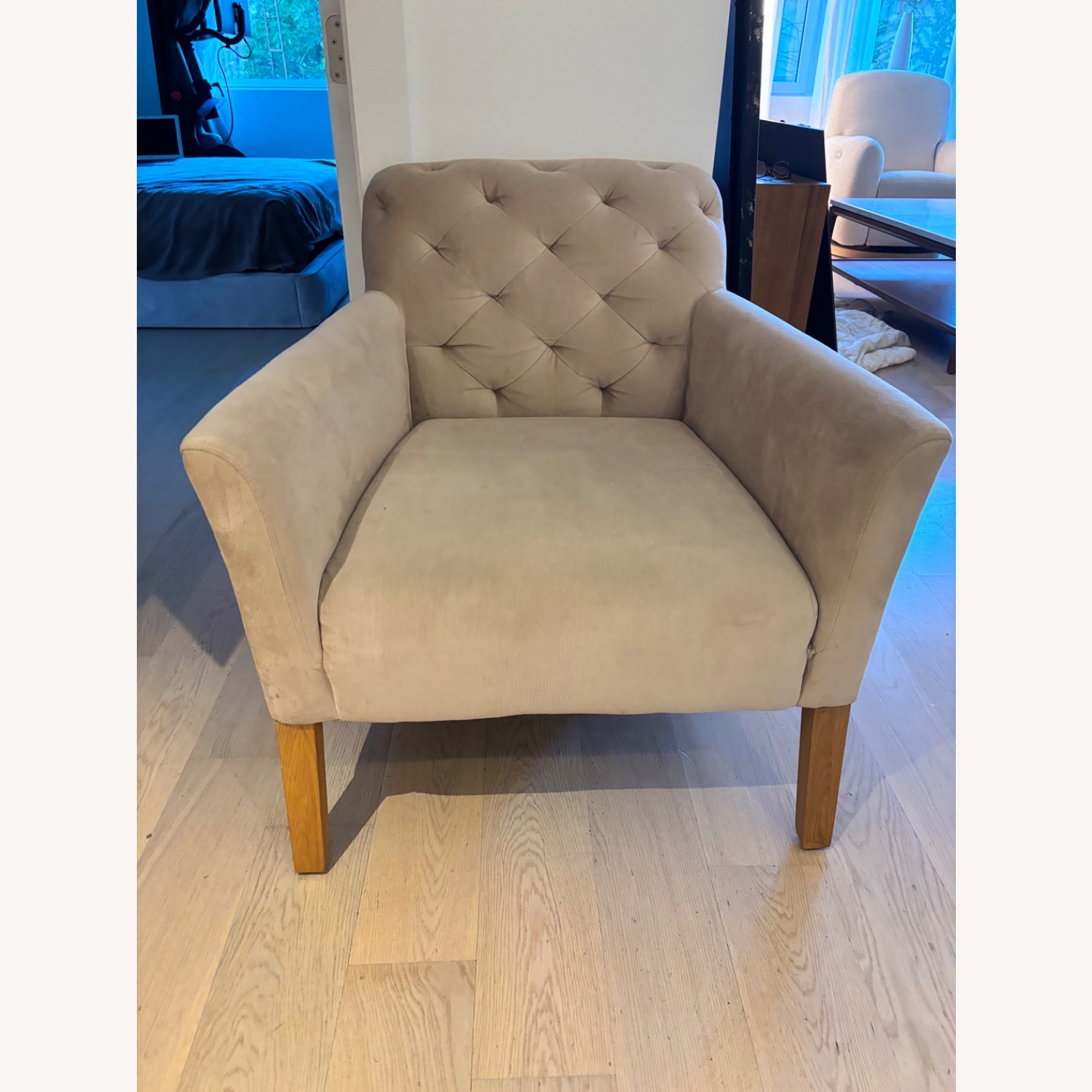 West Elm Elton Velvet Accent Chair - image-2