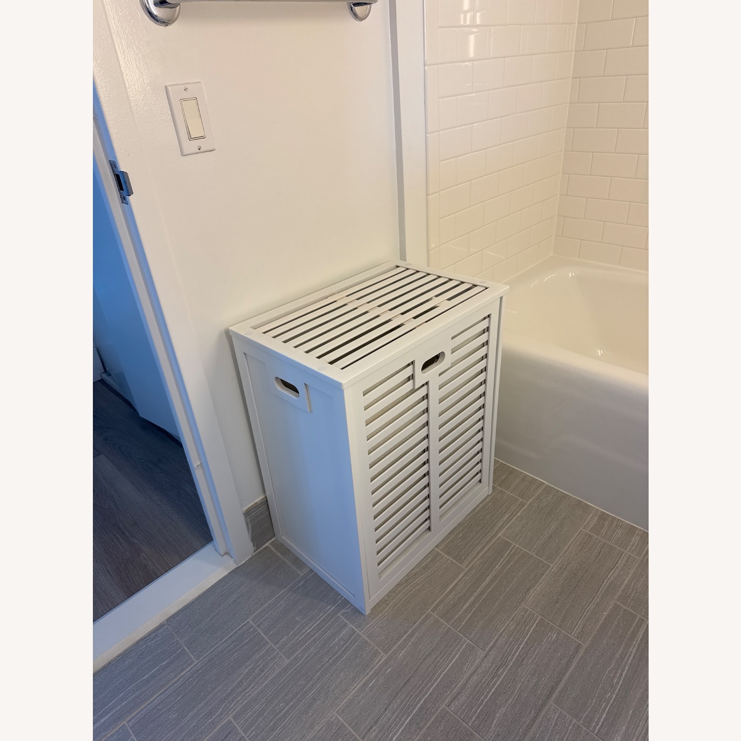 Tilt Out Laundry Hamper Cabinet - image-2
