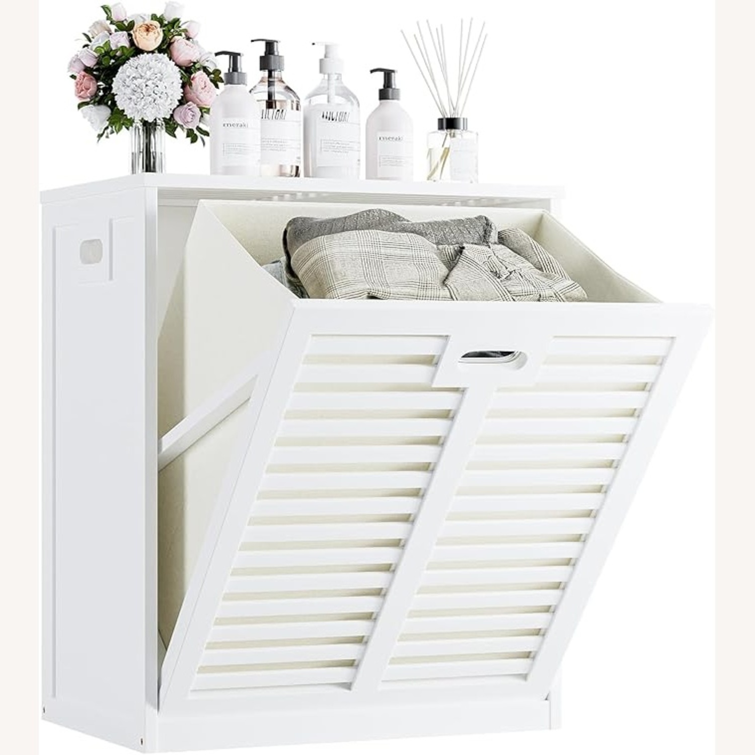 Tilt Out Laundry Hamper Cabinet - image-5