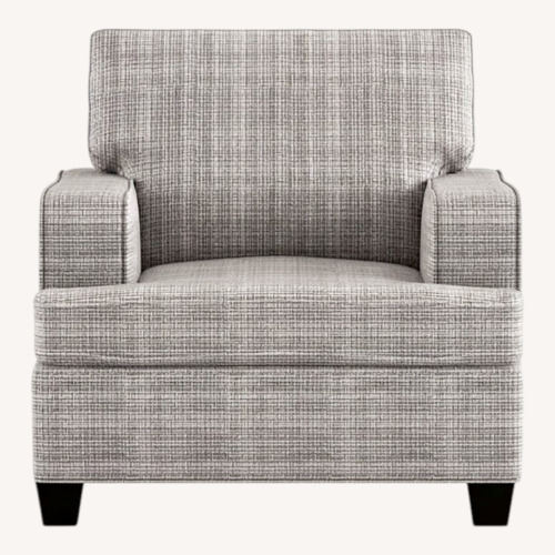 Used Cort Furniture Wilkes Light Gray Wood Accent Chair for sale on AptDeco