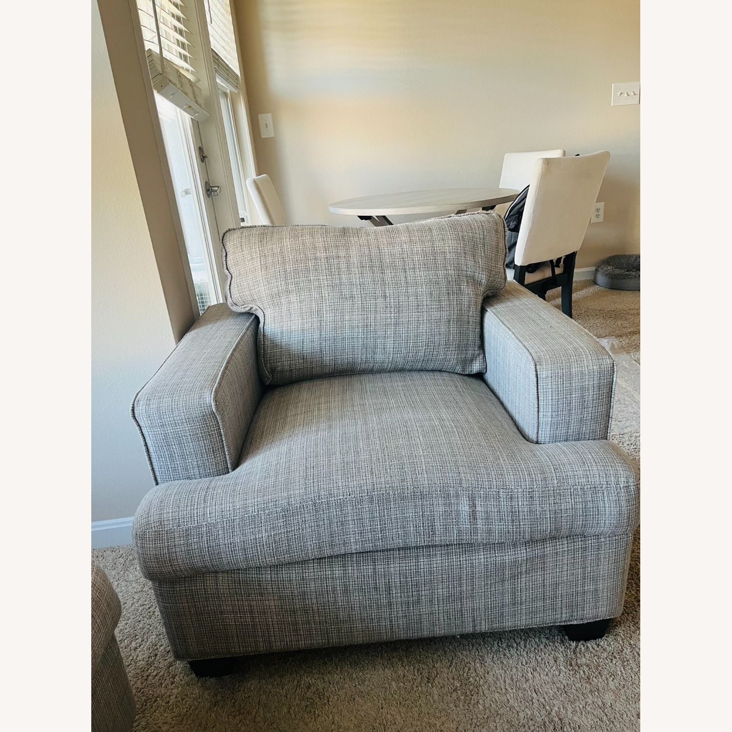 Cort Furniture Wilkes Light Gray Wood Accent Chair - image-1