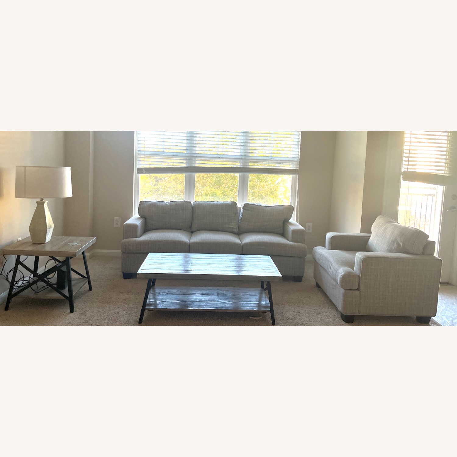 Cort Furniture Wilkes Light Gray Wood Accent Chair - image-3