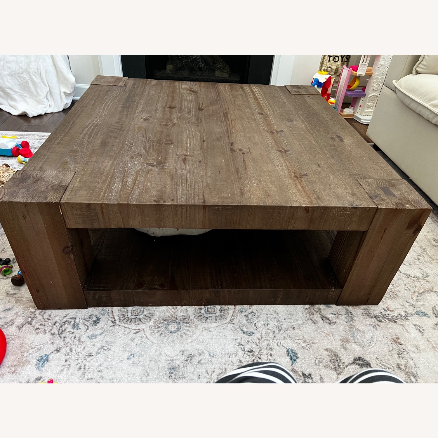 Rockport Square Reclaimed Wood Coffee Table - image-4