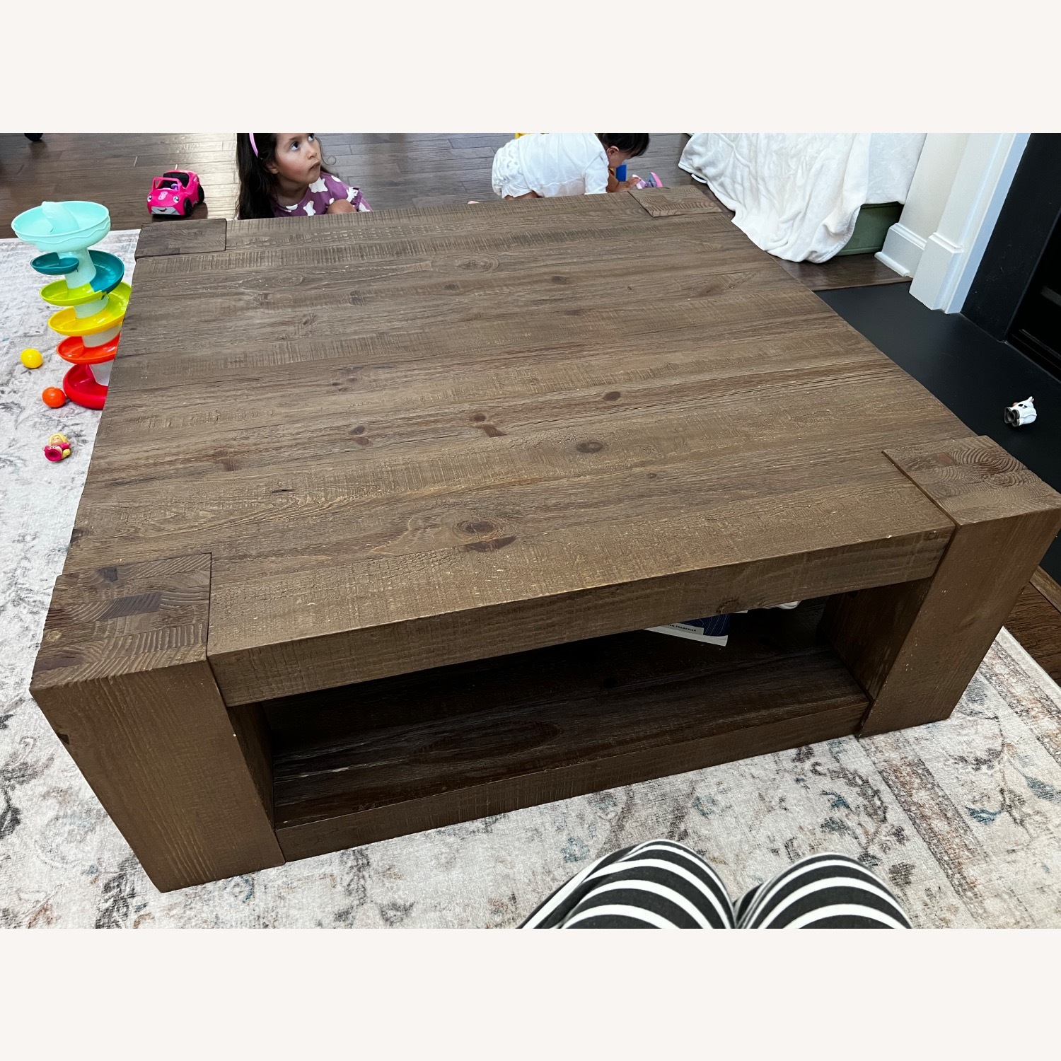 Rockport Square Reclaimed Wood Coffee Table - image-2