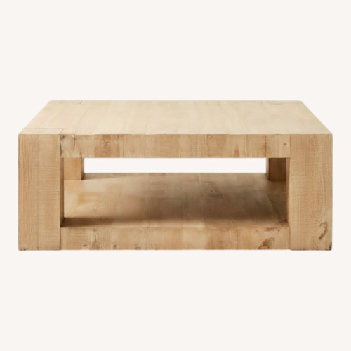 Used Rockport Square Reclaimed Wood Coffee Table for sale on AptDeco