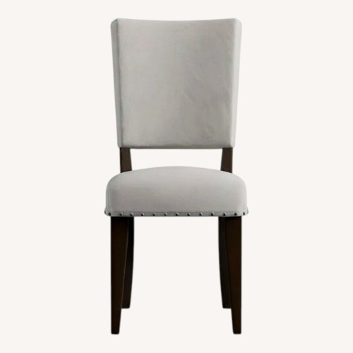 Used Cort Furniture Radcliffe Light Gray Wood Dining Chairs for sale on AptDeco
