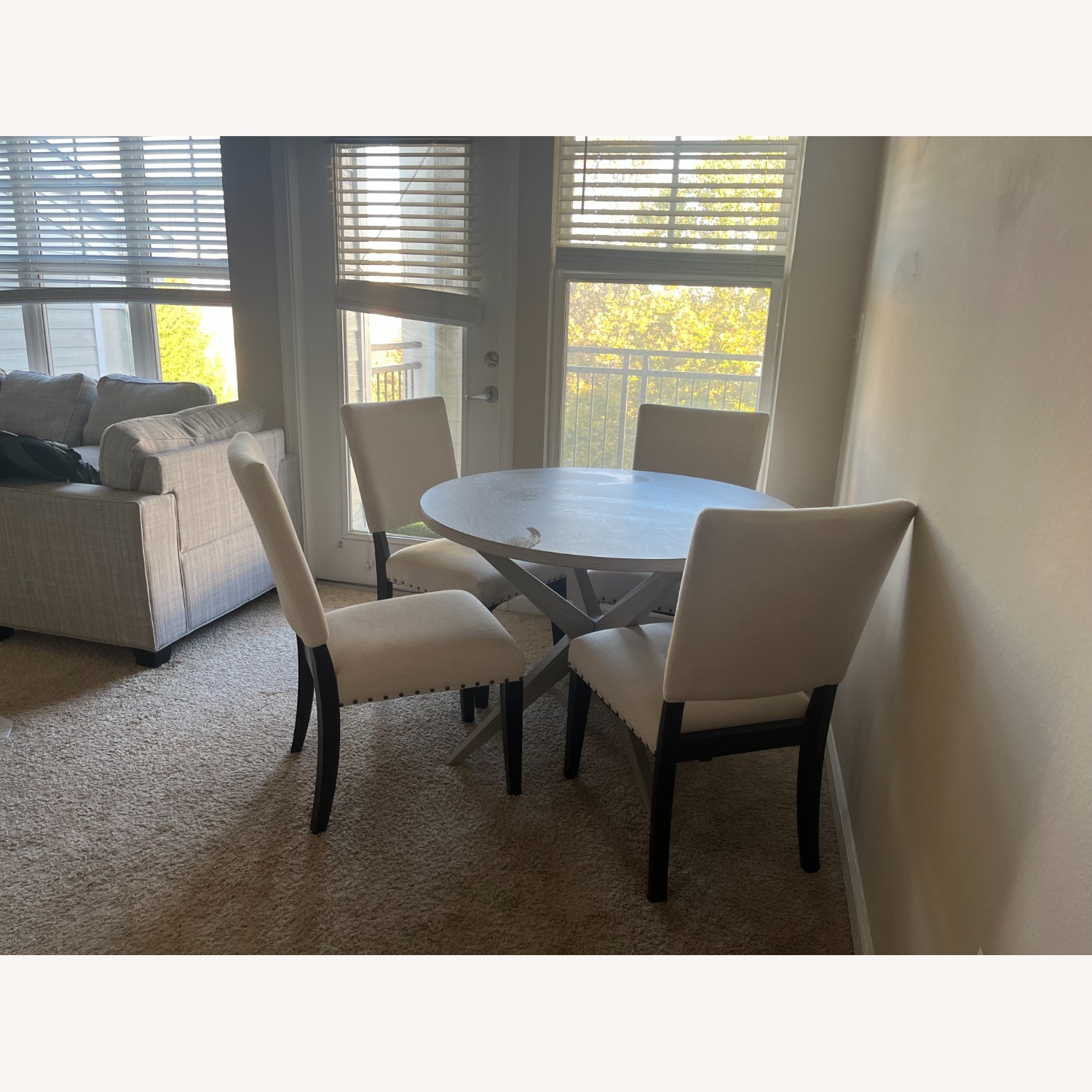 Cort Furniture White Wood Dining Set - image-3