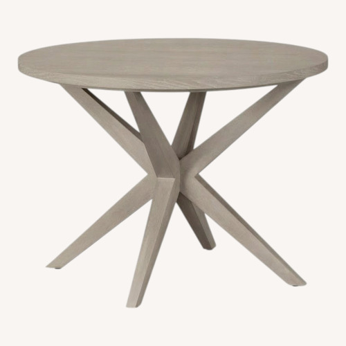 Used Cort Furniture White Wood Dining Set for sale on AptDeco