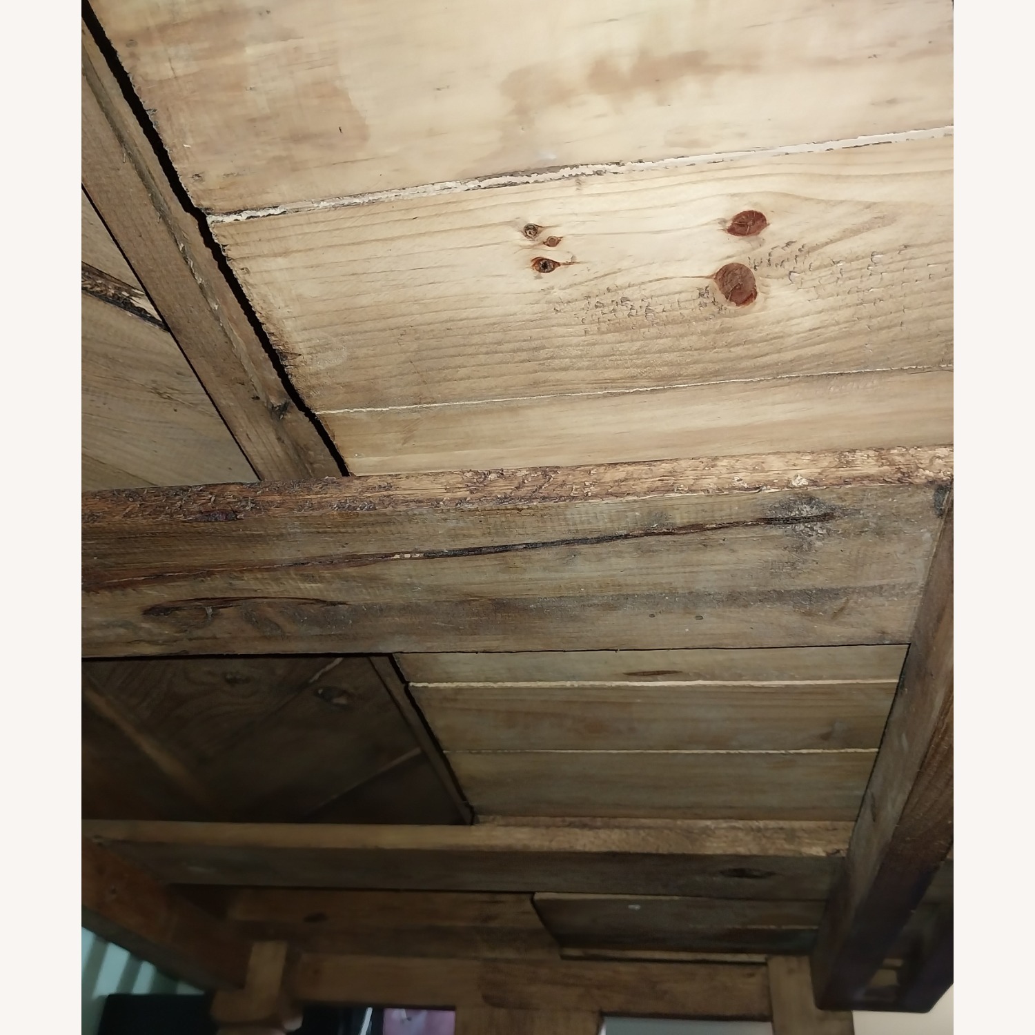 Natural Wood Desk with Glass Top - image-19