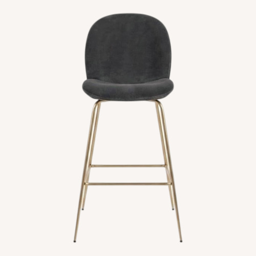 Used Set of 3 Modshop Amalfi Velvet Bar Stools - $1,650 for sale on AptDeco