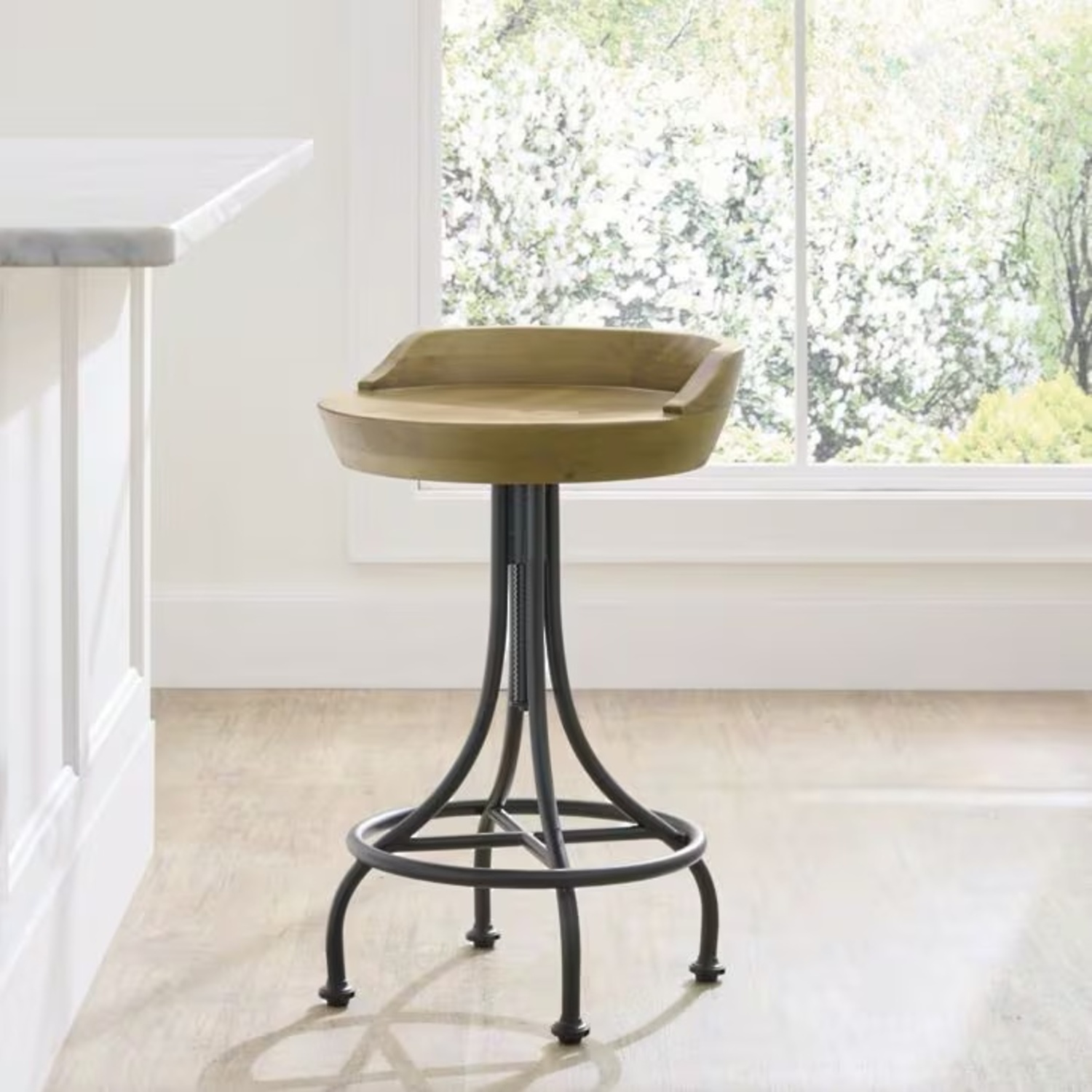 Adjustable-Height Wooden Bar Stools - Set of 4  - image-8