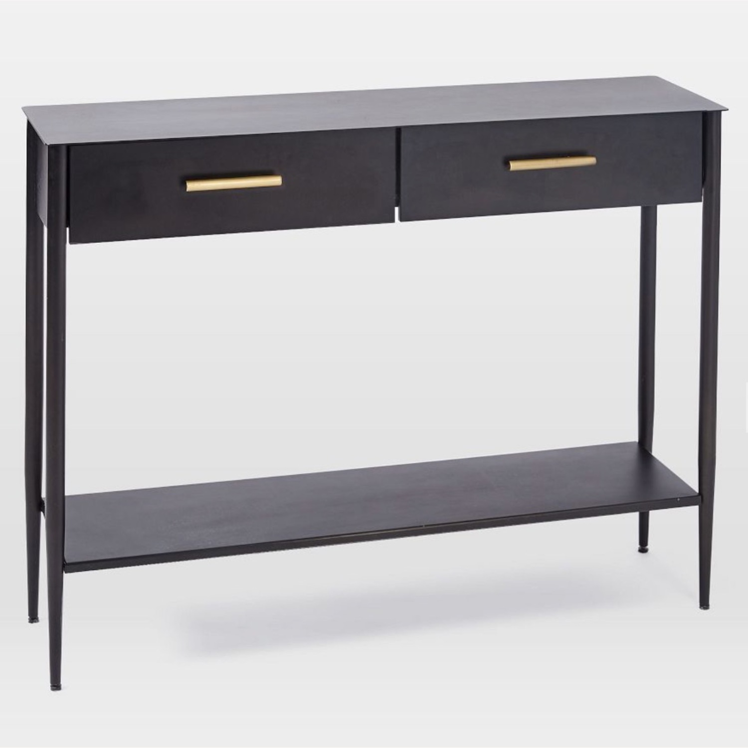 West Elm Black Metalwork Console - image-1