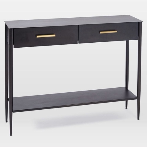 Used West Elm Black Metalwork Console for sale on AptDeco
