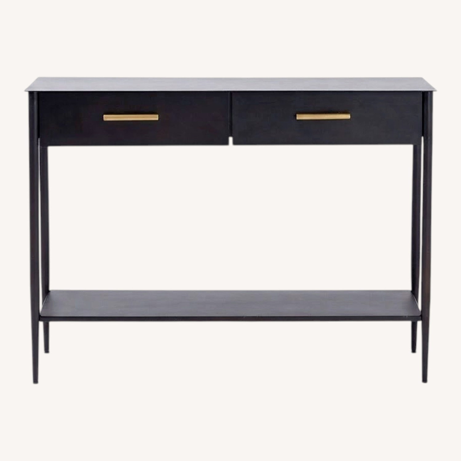 West Elm Black Metalwork Console - image-0