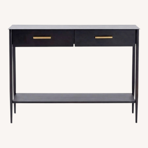 Used West Elm Black Metalwork Console for sale on AptDeco