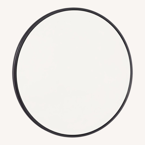 Used West Elm Black Mirrored Glass Wall Mirror for sale on AptDeco