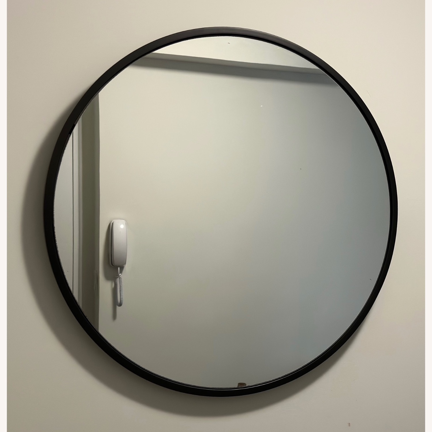 West Elm Black Mirrored Glass Wall Mirror - image-3