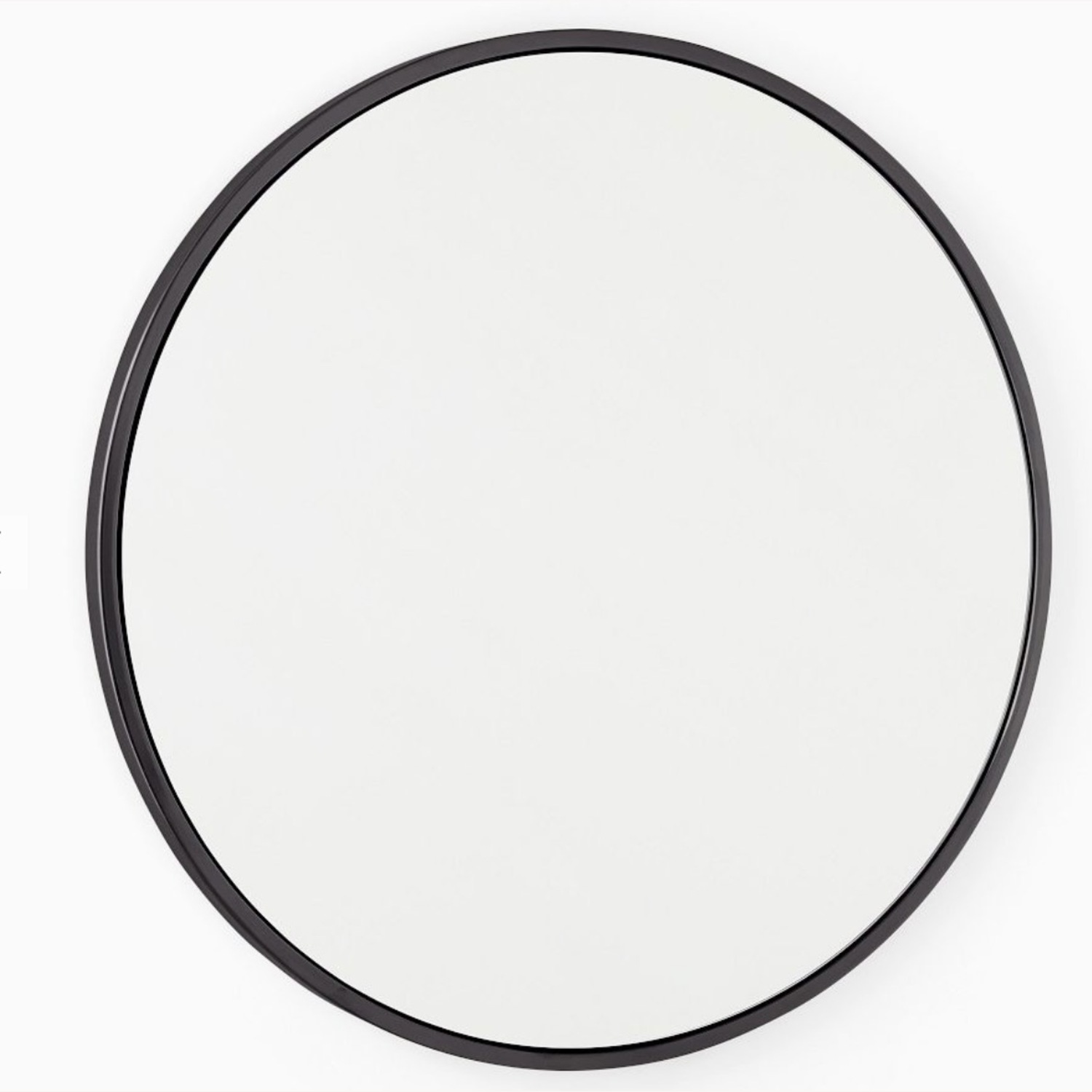 West Elm Black Mirrored Glass Wall Mirror - image-1