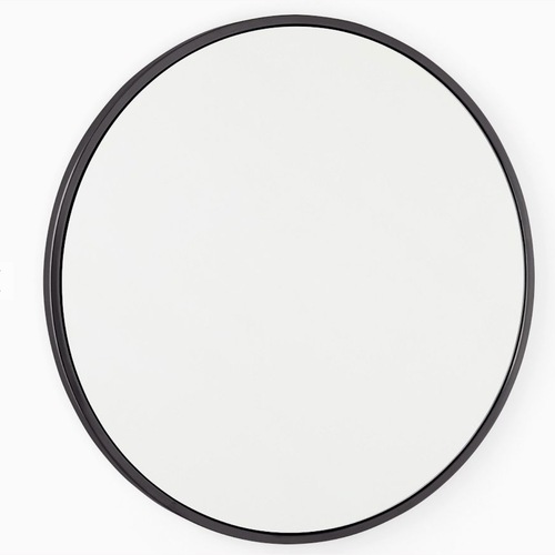 Used West Elm Black Mirrored Glass Wall Mirror for sale on AptDeco