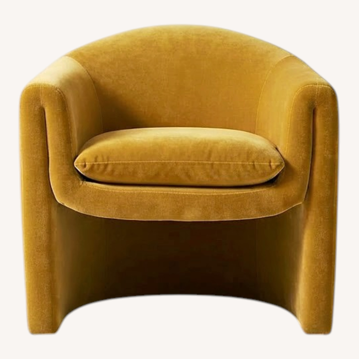 Anthropologie Light Brown Accent Chair - image-0