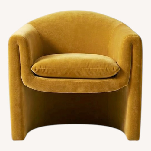 Used Anthropologie Light Brown Accent Chair for sale on AptDeco