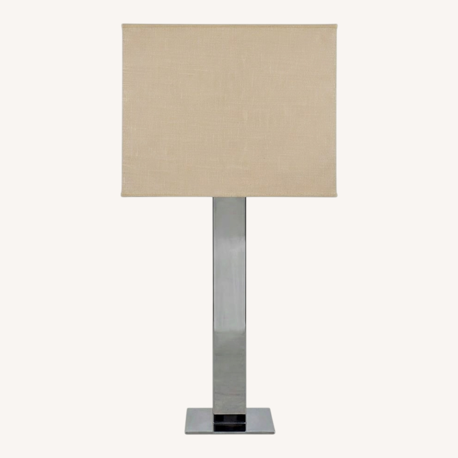 Tall Mid-Century Chrome Table Lamp - image-0