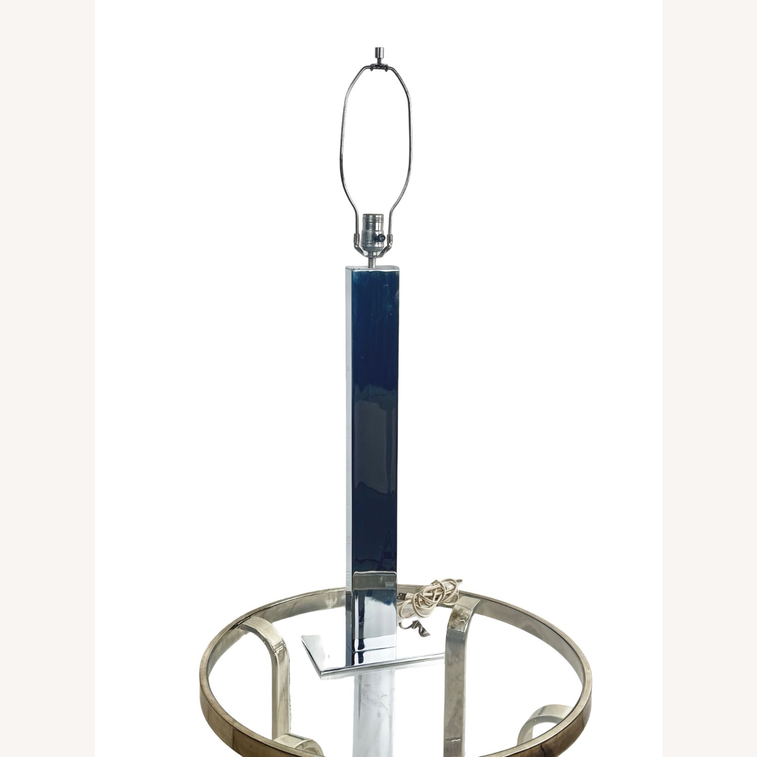 Tall Mid-Century Chrome Table Lamp - image-22